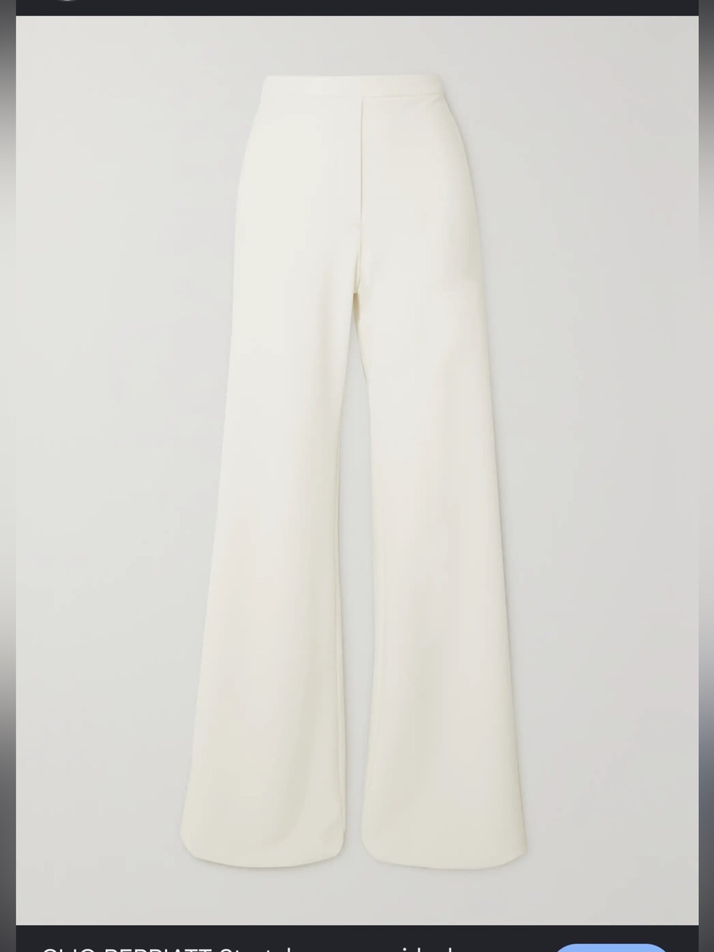Alexis|  Ivory Wide-Leg Trousers